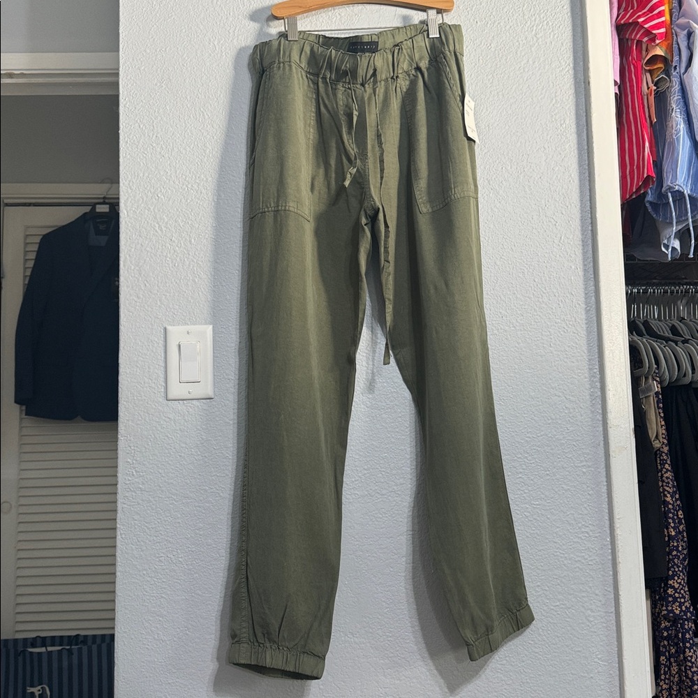 Sanctuary Sage Green Tencel Joggers Size M